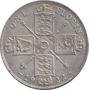 1922 FLORIN ( GVF ) - FLORIN - Cambridgeshire Coins