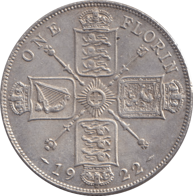 1922 FLORIN ( GVF ) - FLORIN - Cambridgeshire Coins