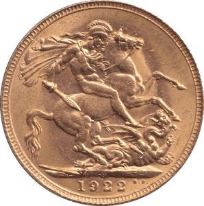 1922 GOLD SOVEREIGN ( AUNC ) PERTH MINT - SOVEREIGN - Cambridgeshire Coins