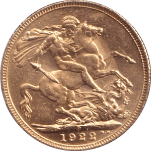 1922 GOLD SOVEREIGN ( UNC ) PERTH MINT 1 - SOVEREIGN - Cambridgeshire Coins