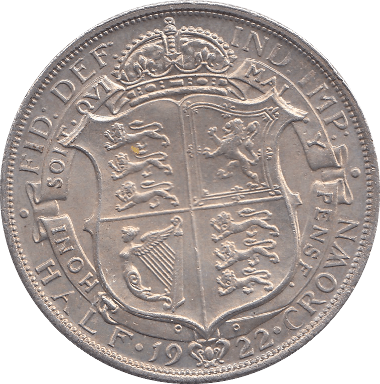 1922 HALFCROWN ( AUNC ) - HALFCROWN - Cambridgeshire Coins