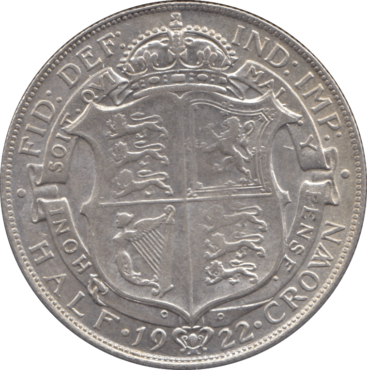 1922 HALFCROWN ( EF ) - Halfcrown - Cambridgeshire Coins