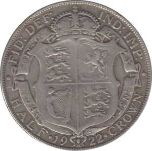 1922 HALFCROWN ( FINE ) - HALFCROWN - Cambridgeshire Coins