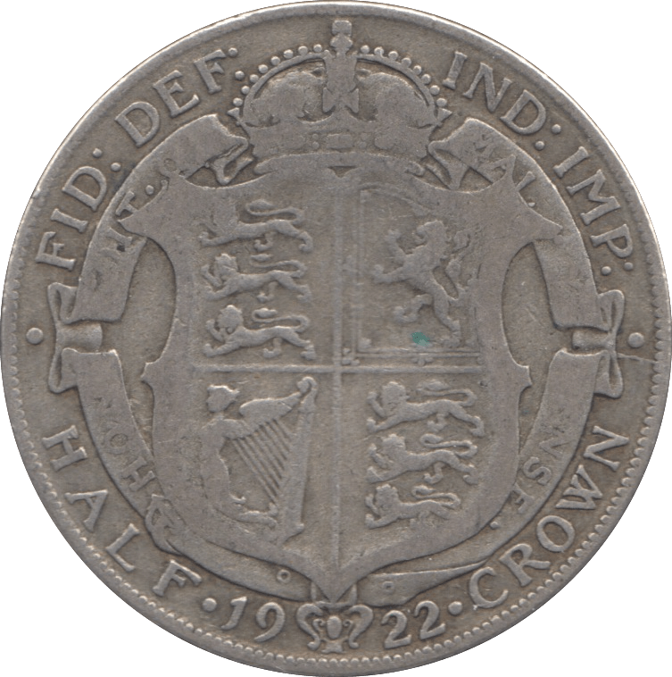 1922 HALFCROWN ( FINE ) - Halfcrown - Cambridgeshire Coins