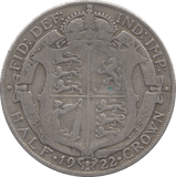 1922 HALFCROWN ( FINE ) - Halfcrown - Cambridgeshire Coins