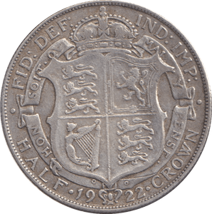 1922 HALFCROWN ( GF ) - HALFCROWN - Cambridgeshire Coins