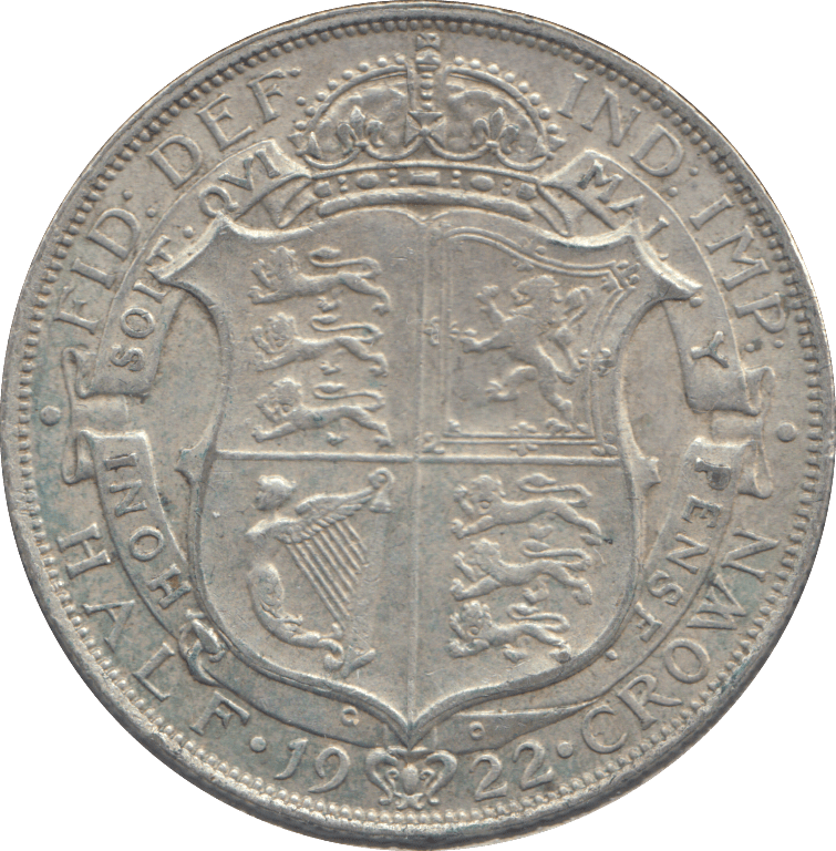 1922 HALFCROWN ( GVF ) - HALFCROWN - Cambridgeshire Coins