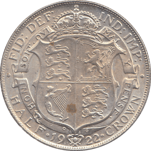 1922 HALFCROWN ( UNC ) - HALFCROWN - Cambridgeshire Coins