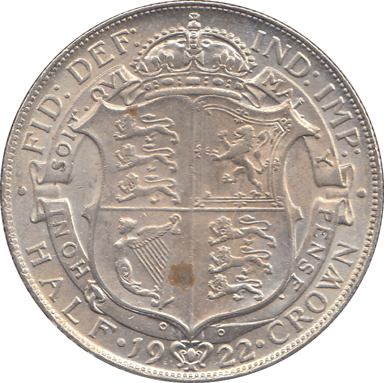 1922 HALFCROWN ( UNC ) - HALFCROWN - Cambridgeshire Coins