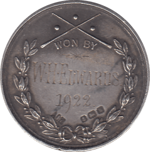 1922 MEDALLION BILLIARD FUND SILVER - SILVER WORLD COINS - Cambridgeshire Coins