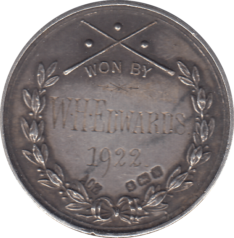 1922 MEDALLION BILLIARD FUND SILVER - SILVER WORLD COINS - Cambridgeshire Coins