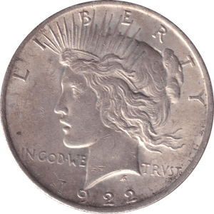 1922 ONE DOLLAR USA - WORLD COINS - Cambridgeshire Coins