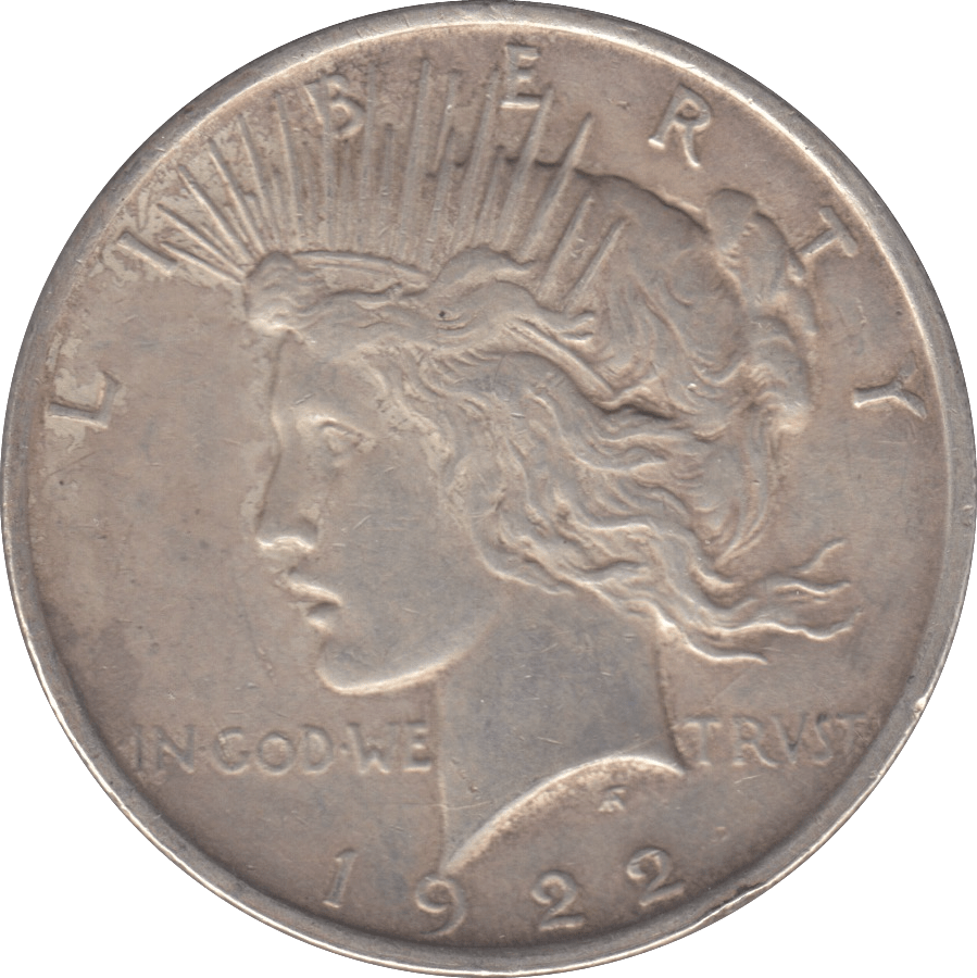 1922 PEACE DOLLAR USA PHILADELPHIA MINT - SILVER WORLD COINS - Cambridgeshire Coins