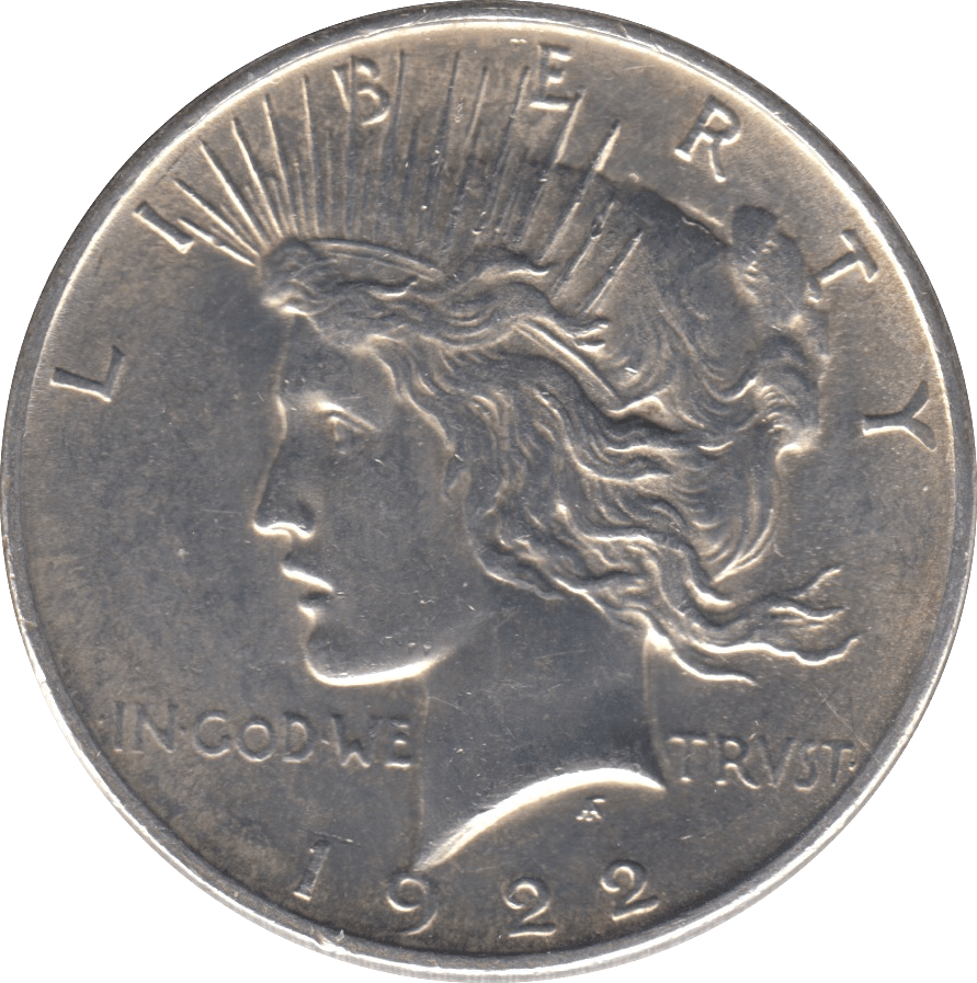 1922 PEACE DOLLAR USA PHILADELPHIA MINT - SILVER WORLD COINS - Cambridgeshire Coins
