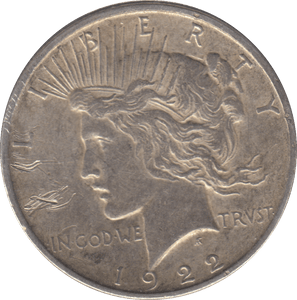 1922 PEACE DOLLAR USA - WORLD COINS - Cambridgeshire Coins
