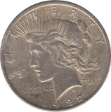 1922 PEACE DOLLAR USA - WORLD COINS - Cambridgeshire Coins