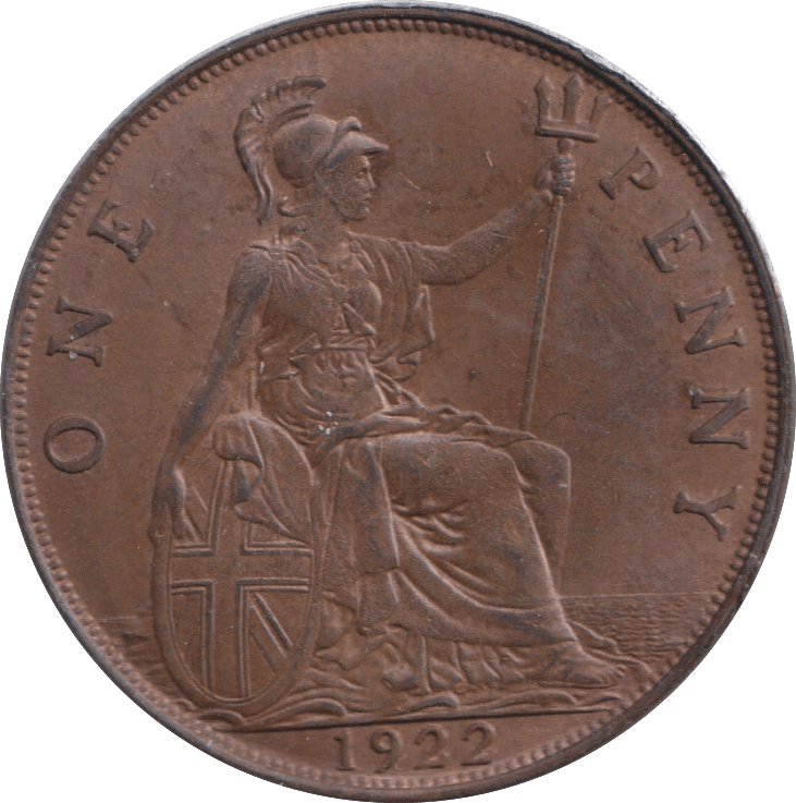 1922 PENNY ( AUNC ) 2 - PENNY - Cambridgeshire Coins