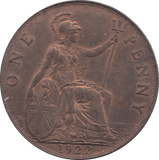1922 PENNY ( BU ) - PENNY - Cambridgeshire Coins