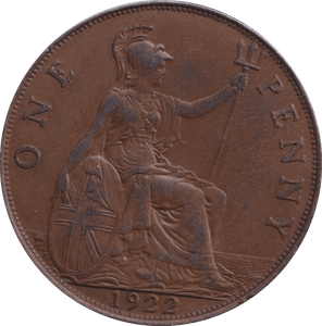 1922 PENNY ( EF ) - PENNY - Cambridgeshire Coins