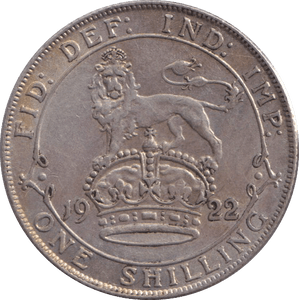 1922 SHILLING ( GVF ) - SHILLING - Cambridgeshire Coins