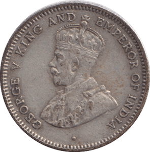 1922 SILVER 25 CENT CEYLON - SILVER WORLD COINS - Cambridgeshire Coins