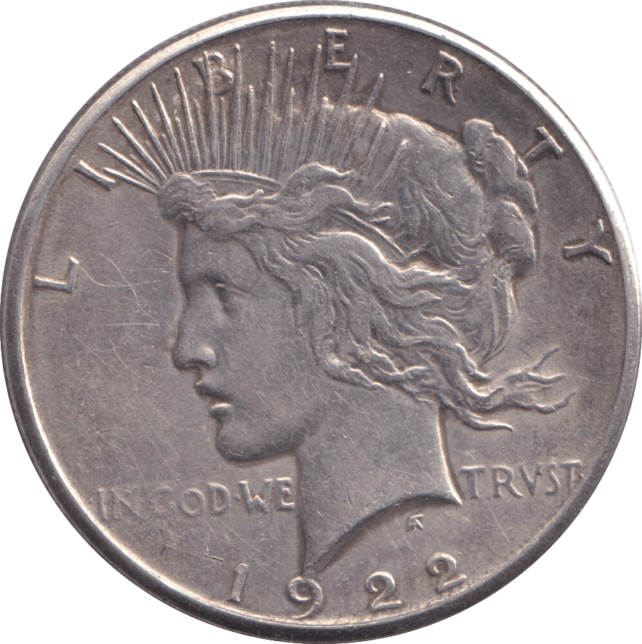 1922 SILVER DOLLAR SAN FRANCISCO - WORLD COINS - Cambridgeshire Coins