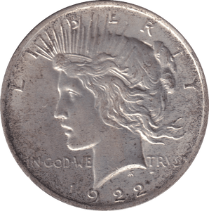 1922 SILVER DOLLAR USA - SILVER WORLD COINS - Cambridgeshire Coins