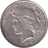 1922 SILVER DOLLAR USA - SILVER WORLD COINS - Cambridgeshire Coins