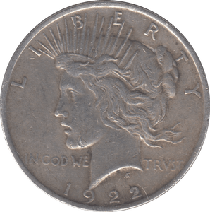 1922 SILVER DOLLAR USA - SILVER WORLD COINS - Cambridgeshire Coins