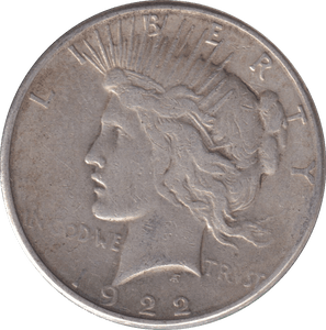 1922 SILVER DOLLAR USA - SILVER WORLD COINS - Cambridgeshire Coins