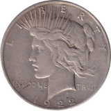 1922 SILVER DOLLAR USA - SILVER WORLD COINS - Cambridgeshire Coins