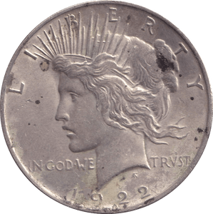 1922 SILVER DOLLAR USA - SILVER WORLD COINS - Cambridgeshire Coins