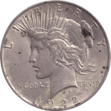 1922 SILVER DOLLAR USA - SILVER WORLD COINS - Cambridgeshire Coins