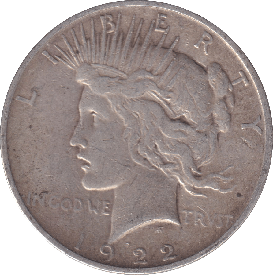 1922 SILVER DOLLAR USA - SILVER WORLD COINS - Cambridgeshire Coins