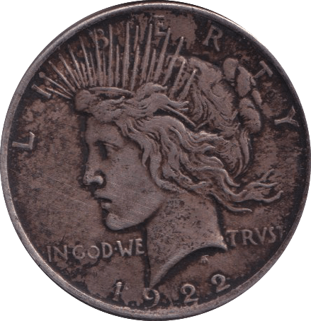 1922 SILVER MORGAN DOLLAR USA - SILVER WORLD COINS - Cambridgeshire Coins