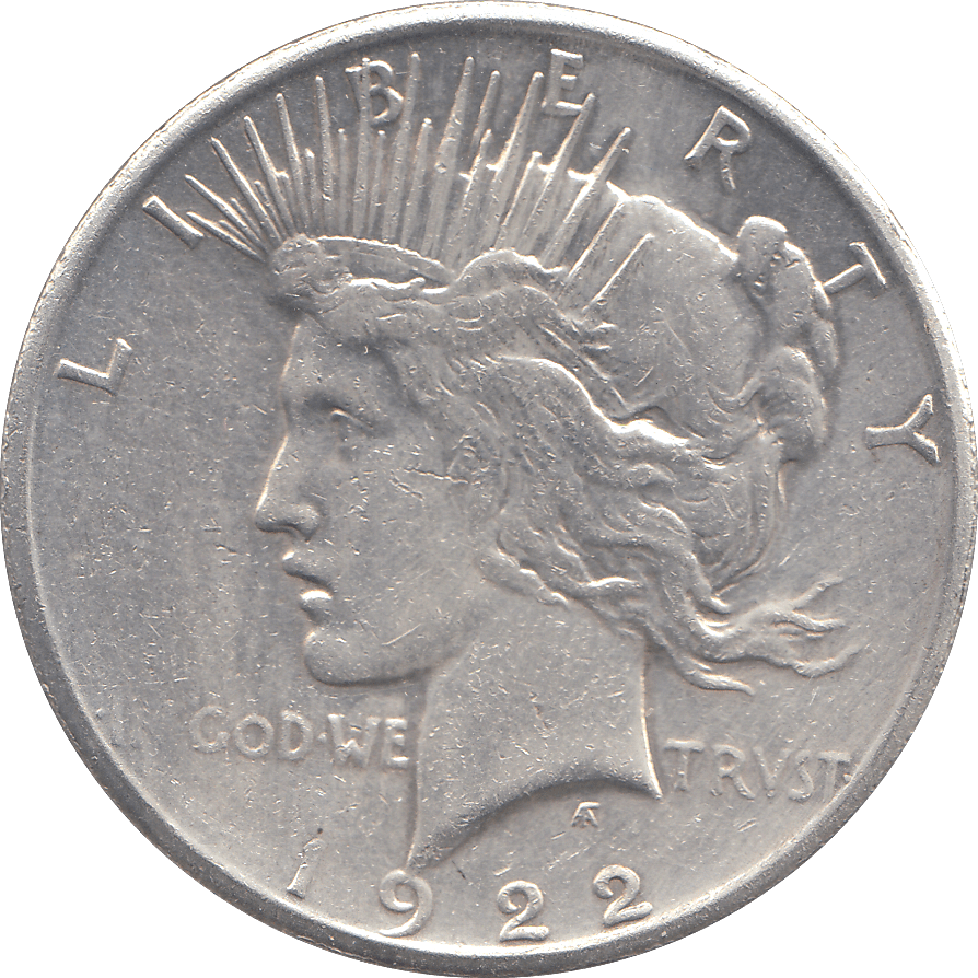 1922 SILVER MORGAN DOLLAR USA - SILVER WORLD COINS - Cambridgeshire Coins