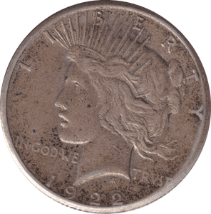 1922 SILVER ONE DOLLAR USA - SILVER WORLD COINS - Cambridgeshire Coins