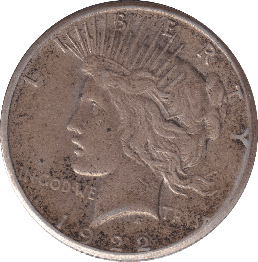 1922 SILVER ONE DOLLAR USA - SILVER WORLD COINS - Cambridgeshire Coins