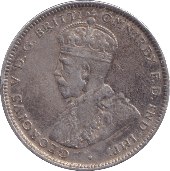 1922 SILVER ONE SHILLING AUSTRALIA - SILVER WORLD COINS - Cambridgeshire Coins