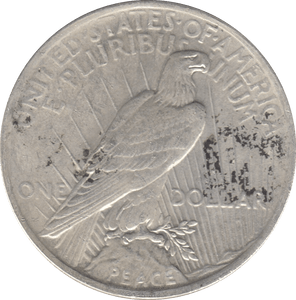 1922 SILVER PEACE DOLLAR PHILADELPHIA MINT 1 - SILVER WORLD COINS - Cambridgeshire Coins