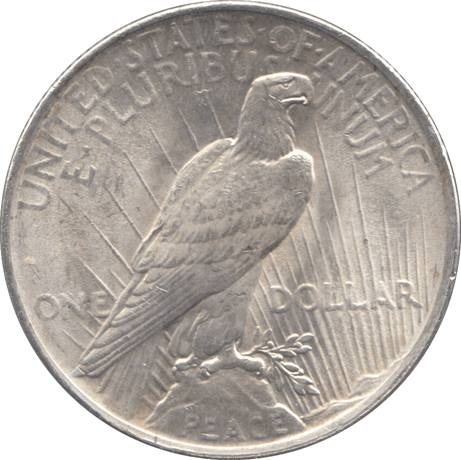 1922 SILVER PEACE DOLLAR PHILADELPHIA MINT - SILVER WORLD COINS - Cambridgeshire Coins