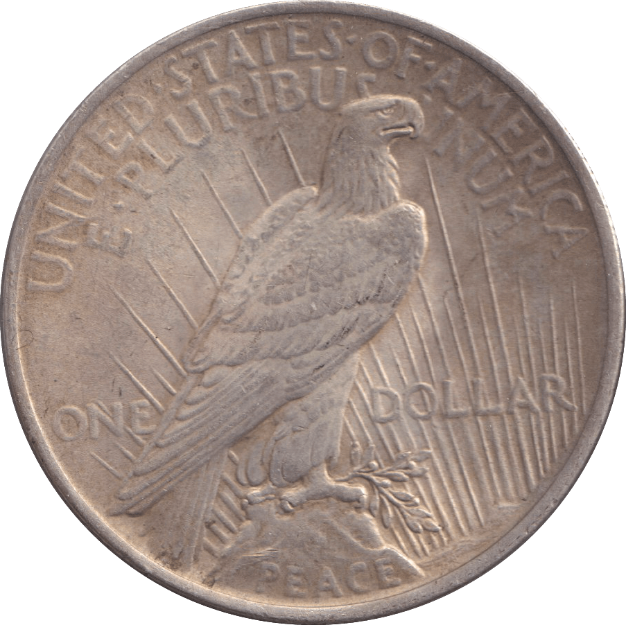 1922 SILVER PEACE DOLLAR PHILADELPHIA MINT - SILVER WORLD COINS - Cambridgeshire Coins