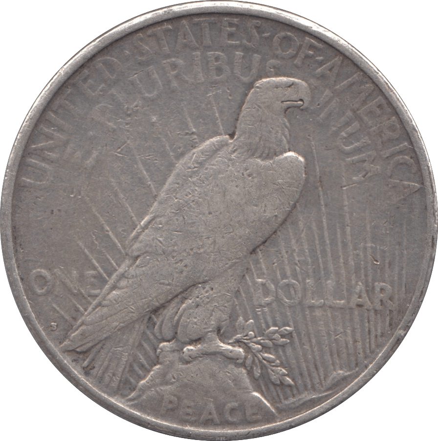 1922 SILVER PEACE DOLLAR SAN FRANCISCO MINT - SILVER WORLD COINS - Cambridgeshire Coins