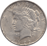 1922 SILVER PEACE DOLLAR USA PHILADELPHIA MINT - SILVER WORLD COINS - Cambridgeshire Coins
