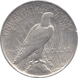 1922 SILVER PEACE DOLLAR USA - SILVER WORLD COINS - Cambridgeshire Coins