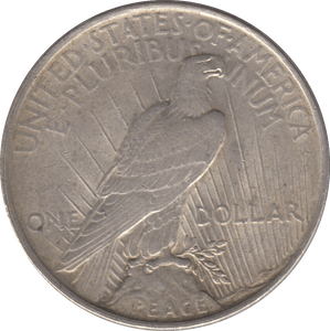 1922 SILVER PEACE DOLLAR USA - SILVER WORLD COINS - Cambridgeshire Coins
