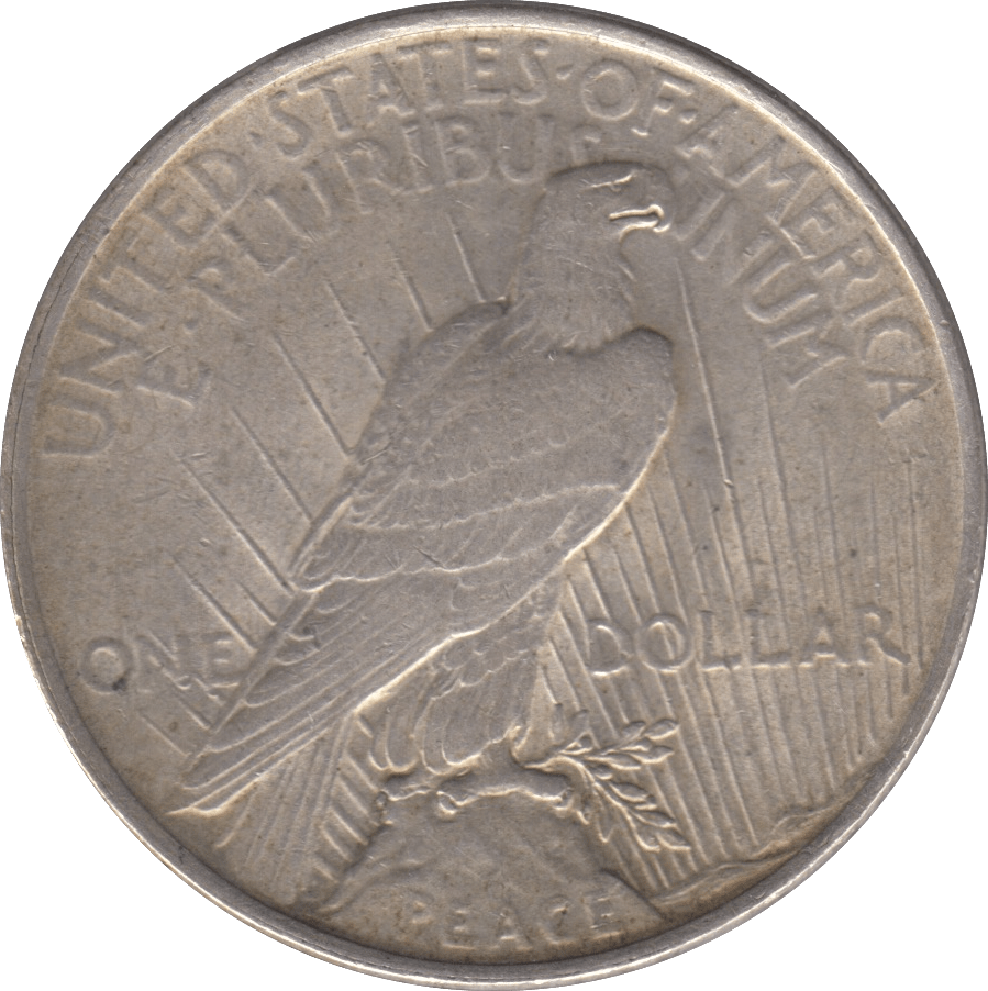 1922 SILVER PEACE DOLLAR USA - SILVER WORLD COINS - Cambridgeshire Coins