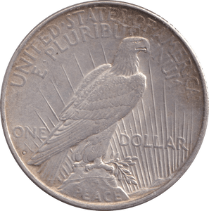 1922 SILVER PEACE DOLLAR USA - SILVER WORLD COINS - Cambridgeshire Coins
