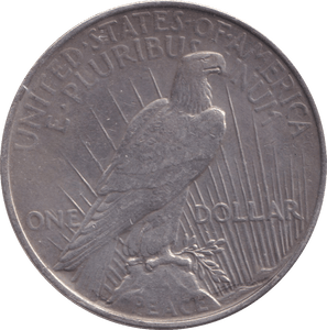 1922 SILVER PEACE DOLLAR USA - SILVER WORLD COINS - Cambridgeshire Coins