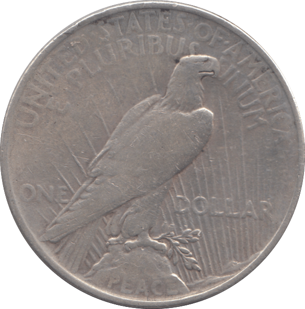 1922 SILVER PEACE DOLLAR USA - SILVER WORLD COINS - Cambridgeshire Coins